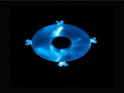 Tek-Chain TC- 8AABS-BL 80mm 4 Blue LED Aluminum Fan - Image 1 of 3