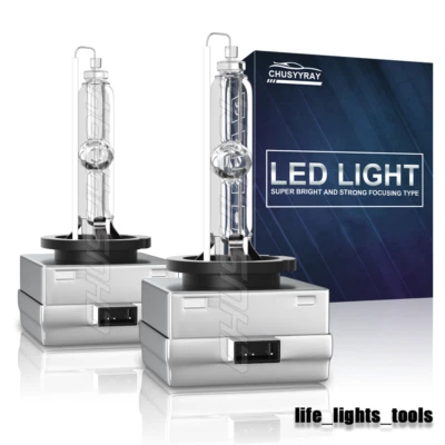 2Pcs D1S D1R D1C 6000K White HID Xenon Headlight Bulbs Replace For Factory Lamps - Image 1 of 4