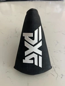 PXG Mid Mallet Putter Headcover dunkelgrau mit erhöhtem weißen Logo - Bild 1 von 3