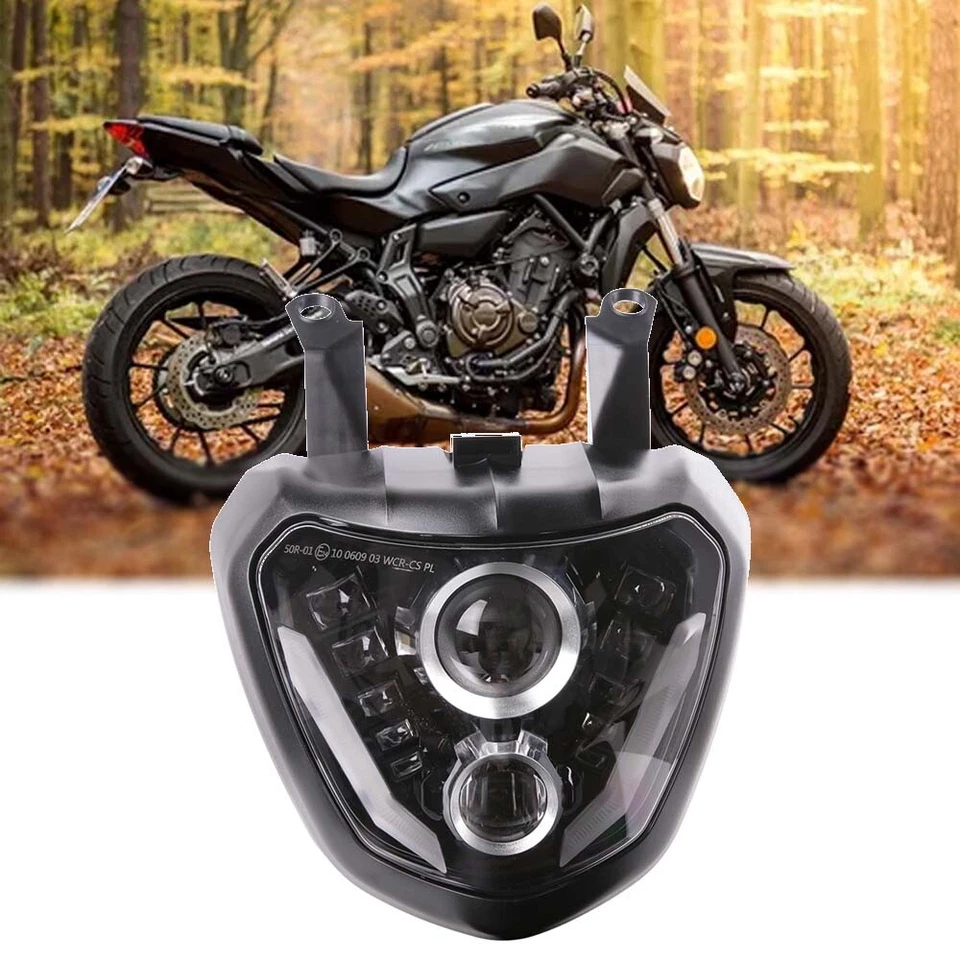 LED Headlight with DRL For 2014-2017 Yamaha FZ07 MT07 MT-07 FZ-07 Plug and Play - Image 1 of 4