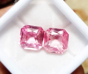 Piedra preciosa suelta cuadrada morganita rosa natural certificada de 11 a 12... - Imagen 1 de 6