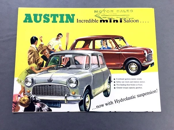 1966 1967 Austin Mini Original Vintage Car Sales Brochure Catalog - Cooper BMC Foto 1 de 3