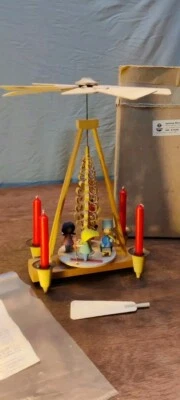 Seltene Pyramide - DDR Drahtarme Männchen von Vero expertic Erzgebirge Seiffen V - Bild 1 von 4