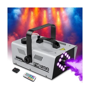 Fog Machine Outdoor Indoor 1200W, 6000CFM Smoke Machine with LED Lights, 13 C... - Picture 1 of 7