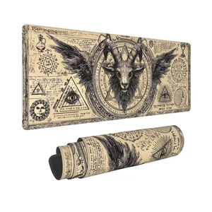 Totenkopf Mauspad Extended Large Gaming Mauspad XL genähte Kanten für Gamer H... - Bild 1 von 7