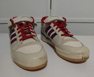 Adidas Forum 84 basse bianche pelle di serpente scarlatta usate da uomo taglia 13 GV9606 - Foto 1 di 13