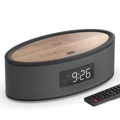Bluetooth Clock Radio Speaker Aesthetic Design with Phenomenal Sound Quality,... - Image 1 of 4
