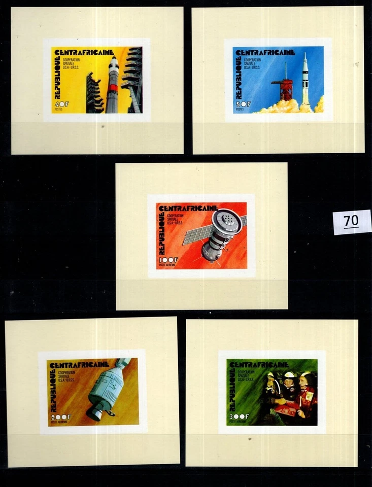 / CAF - MNH - IMPERF - SPACE - USA - RUSSIA - Image 1 of 1