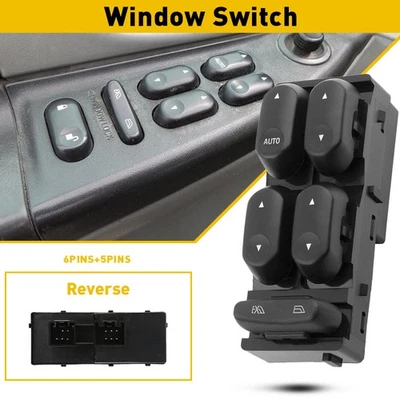 Interruptor de control maestro de ventana eléctrica para Ford Explorer 2003 2002 lado izquierdo del conductor Foto 1 de 4