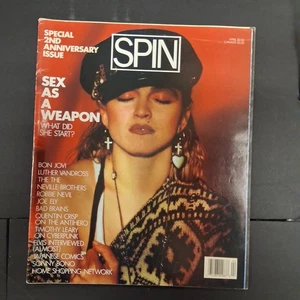 SPIN Magazin April 1987 "Sex als Waffe" MADONNA Timothy Leary BAD BRAINS - Bild 1 von 6
