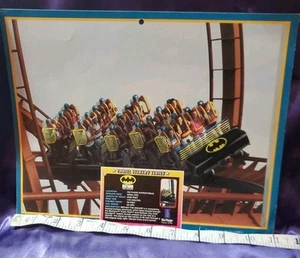 Batman The Escape Ride Six Flags Astroworld Kalender Bildseite 8x11 Vintage 1995 - Bild 1 von 4