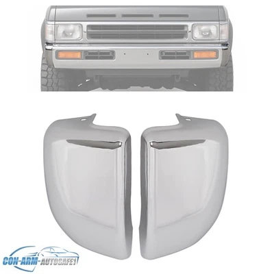 Front Bumper End Cap Chrome LH&RH For Nissan D21 Pickup/Pathfinder 1993-1995 Foto 1 de 4