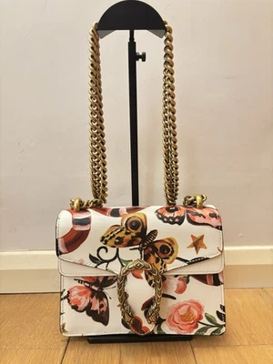Gucci Dionysus Small Leather Butterfly Print Shoulder Bag With Dust Bag - Image 1 of 4