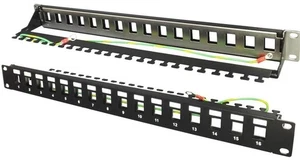 16 Port Durchführung Patch Panel für Breit Eckpfeiler - TUK - Bild 1 von 1