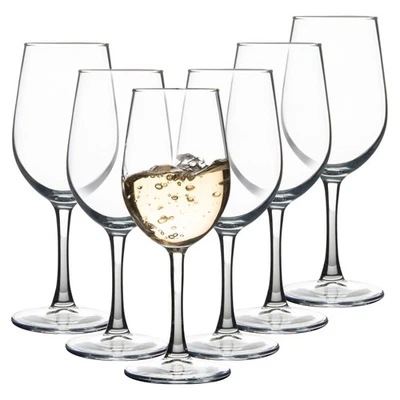 Wine Glasses Set of 6, 12oz Red/White Wine Glass Set, Clear Stemmed Wine Glasses - Image 1 of 4