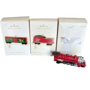 Hallmark Andenken Lionel Züge Ornamente 3er Set Weihnachtsfeiertagsserie - Bild 1 von 8