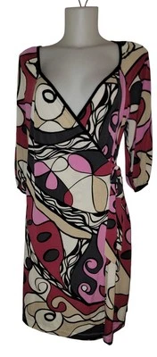 Vestido Y2k Años 90 Para Mujer Multicolor Ecléctico Coqueta Gótico Retro Grunge Envolvente Talla M Foto 1 de 3