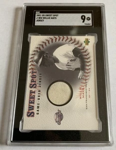 2001 Sweet Spot WILLIE MAYS GAME USED JERSEY #J-WM HOF SGC 9 MT - Picture 1 of 3