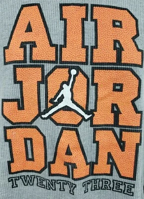 Jordan Shirt Youth Extra Large Gray Waffle Knit Thermal Long Sleeve Boys A04  - Image 1 of 4