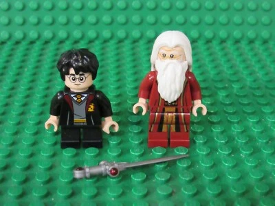 Lote de 2 minifiguras Lego Harry Potter + espada Albus Dumbledore 76402 PF24 Foto 1 de 2
