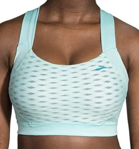 Brooks Uphold Crossback Sports Bra- style #300634483 Ice Mesh - Picture 1 of 3