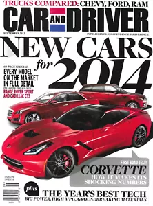 Car and Driver Magazine Corvette Ranger Rover Sport Cadillac Trucks Chevy 2013 - Foto 1 di 12