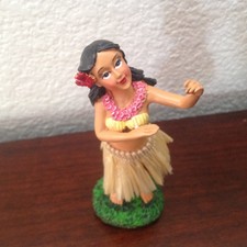 Dashboard Aloha Doll Hula Girl Polyresin 4" Tall Hawaiian Car Dance New # 40818