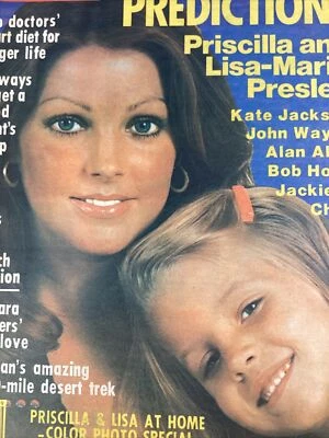 Elvis Star Magazine 1977 Priscilla Lisa Shah Iran Kennedy Austin Predictions - Image 1 of 4