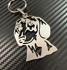 SAUSAGE DACHSHUND Dog Breed Keyring Keychain Key Bespoke Stainless Steel Gift
