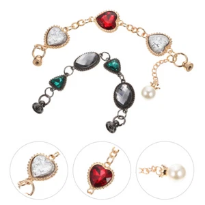  2 PCS Bracelet De Bijoux D'amour Chaîne Téléphone Décorative Charme Perlé - Zdjęcie 1 z 12