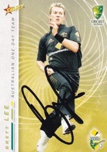 SIGNED Brett LEE 2007 / 2008 select ACA Australia one day team cricket card - Picture 1 of 1