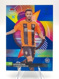2023-24 Topps Finest UEFA CC - Newerton Blue Refractor 111/150 Rookie Shakhtar - Picture 1 of 4