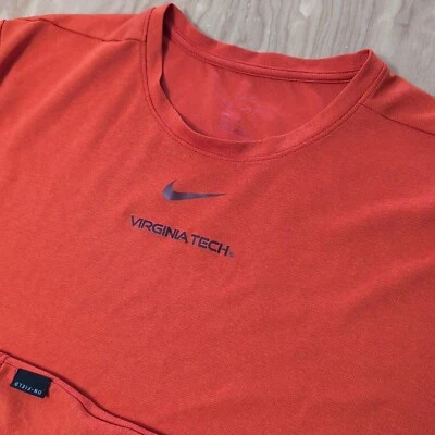 Virginia Tech Hokies On Field Orange Nike Dri-Fit Shirt Size 2XL Football - Image 1 of 4