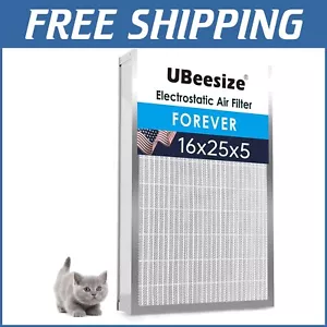 Long-Lasting Electrostatic Air Filter - Fits Honeywell, Lennox, Carrier 16x25x5 - Picture 1 of 9