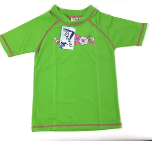 Kanu Surf Girl's Size 12 Protective Rashguard Green Swim Shirt NEW - Picture 1 of 8