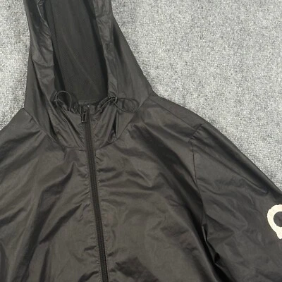 Adidas ветровка куртка легкий полный молнии черный белый логотип M Athleisure - Изображение 1 из 4