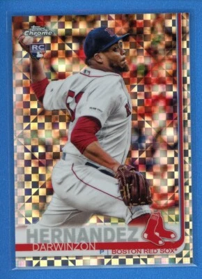2019 Topps Chrome Update X-Fractor #30 Darwinzon Hernandez Rookie RC #/199 - Image 1 of 2