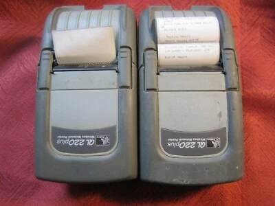 lots of 2 Zebra QL 220 Plus Mobile Thermal Printer WIFI Q2D-LUKA0000-00  - Image 1 of 3