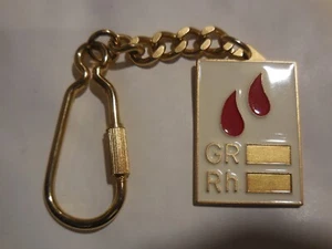 Medaglia portachiavi gruppo sanguigno sangue - Picture 1 of 1