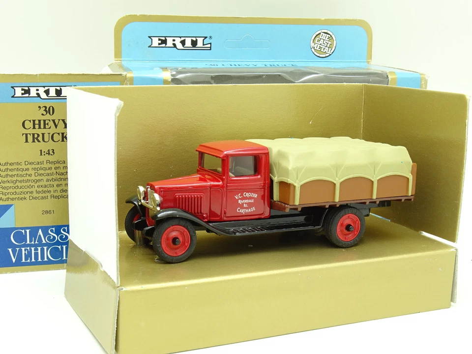 ERTL 1/43 - Chevrolet Truck 1930 Crozier Carthage Riverdale Ill - Immagine 1 di 1