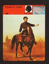 Ulysses S Grant--Civil War--Story Of America--1979 Panarizon Card