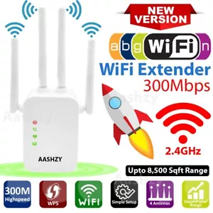 Wifi Range Extender Internet Booster 300Mbps router Wireless Repeater Amplifier - Picture 1 of 13