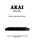 Akai ADK-250U DVD Player Owners Instruction Manual