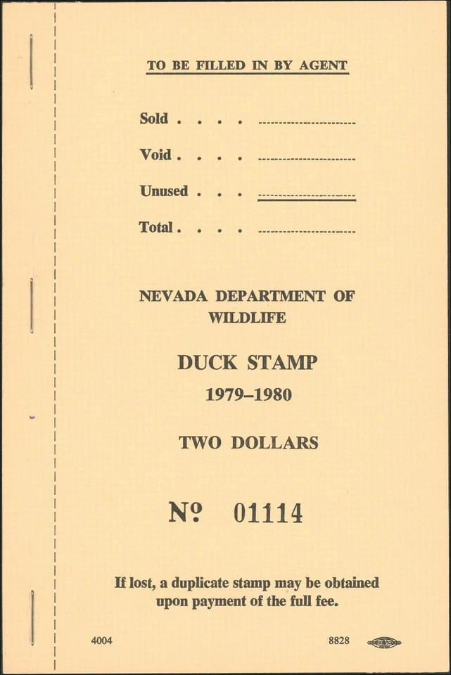 NEVADA #1 1979 COMPLETE INTACT BOOK OF 20 STAMPS. CAT $1300 - Image 1 of 1