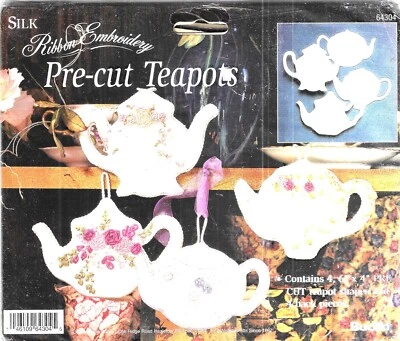 Bucilla ~Teteras precortadas ~4 (6" X 4") con 4 piezas traseras Foto 1 de 3