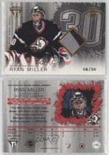 2003-04 Pacific Private Stock Titanium Hobby Jersey Number /50 Ryan Miller #145