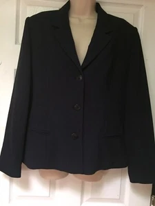 NEU Casual Corner Annex dunkelblau Blazer Anzug Jacke Größe 16 Knopfleiste - Bild 1 von 11