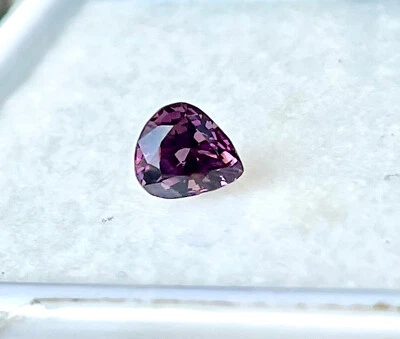 Natural 100% VS 1.62 ct 7.3x6.5x5.4 mm Pear Pink Purple Spinel,MOGOK.Gemstone - Image 1 of 4