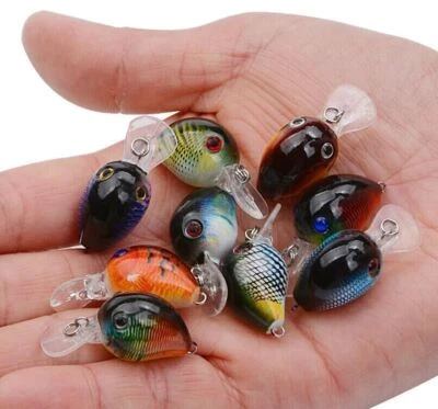 9PCS Fishing Lure Set Minnow Crankbait 2g Hard Swimbait Artificial Wobblers Bass - Image 1 of 4