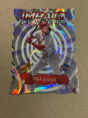 2024 Bowmans Best - #IP-27 Trea Turner Impact Player Lava Ref /50 - FREE SHIP - Image 1 of 2